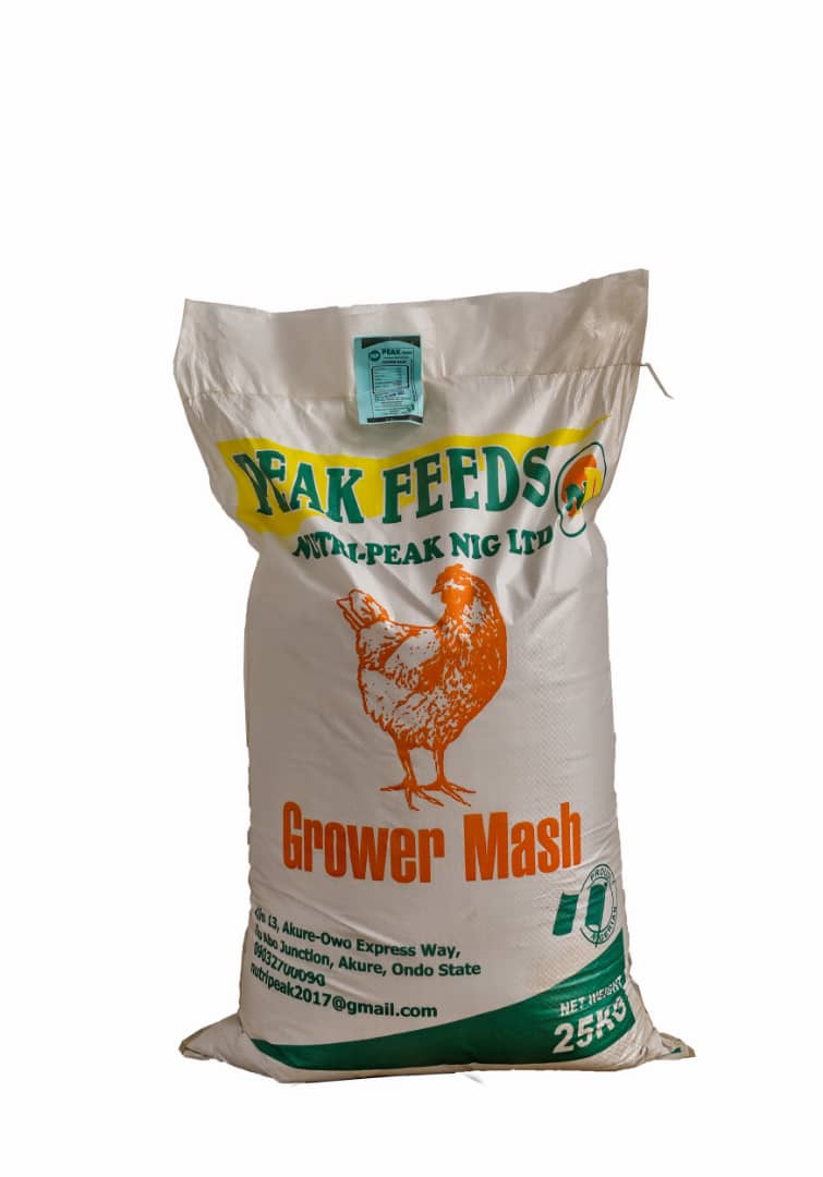 Peak Feed Grower Mash 25kg - farmpays