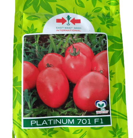 Platinum 701 F1 Hybrid Tomato Seeds (East West Seeds Brand) -10g