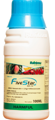 Five Star Fungicide (Azoxystrobin + Difenoconazole) use to cure fungicide on plant