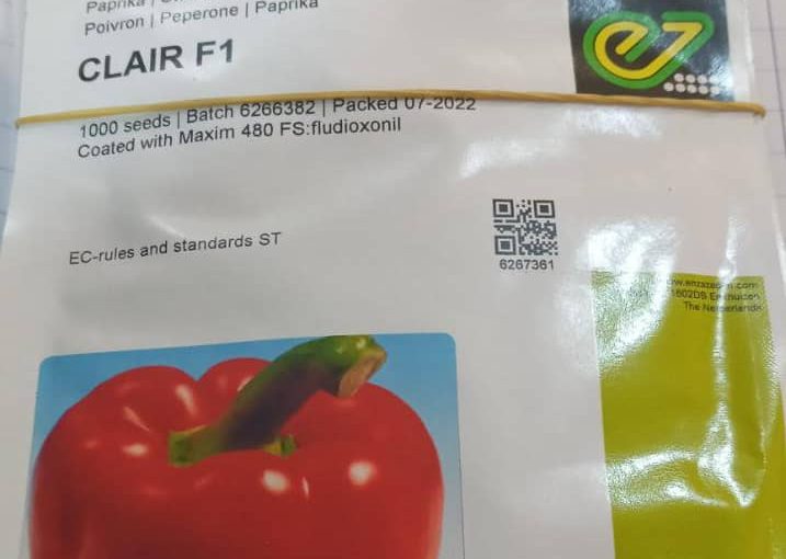 Clair F1 Pepper 1000 Seeds